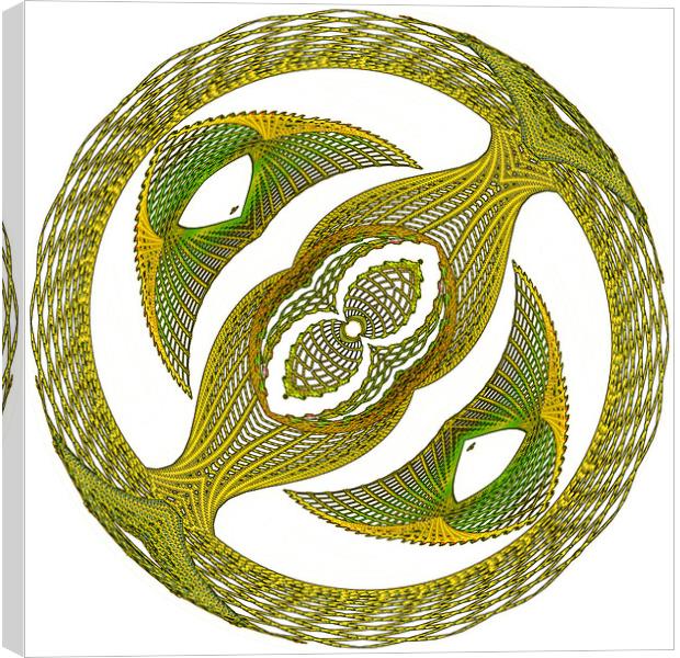 Digital String Art created as a Scalable Vector Gr Canvas Print by Terry Senior