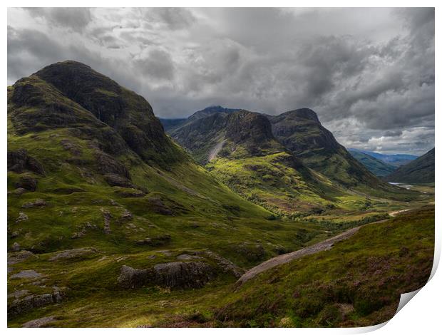 Pass of Glen Coe. Print by Tommy Dickson