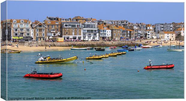 St Ives Cornwall  Canvas Print by David Belcher