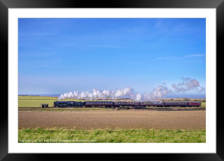 Black Prince Steam Train Norfolk Framed Mounted Print by Jim Key