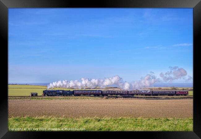 Black Prince Steam Train Norfolk Framed Print by Jim Key
