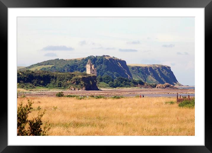 Greenan Castle and Heads of Ayr, Ayrshire, Scotlan Framed Mounted Print by Allan Durward Photography