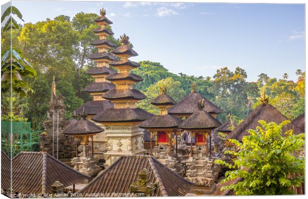 Hindu stone temples in the jungle Canvas Print by Stig Alenäs