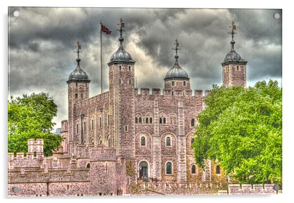 The Tower of London HDR Acrylic by David French