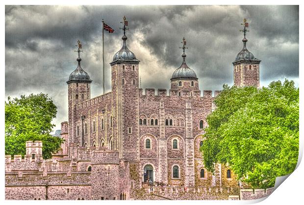 The Tower of London HDR Print by David French