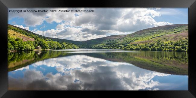 Walkerwood reservoir, Stalybridge country park Framed Print by Andrew Kearton