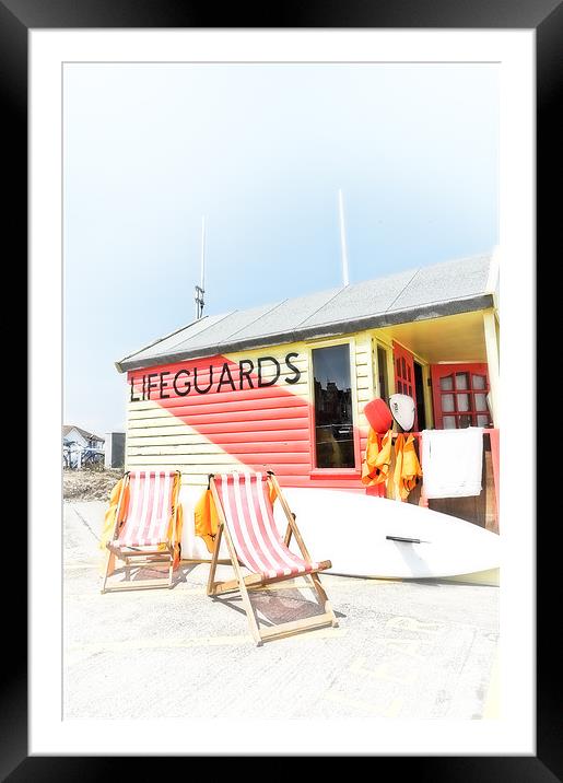 Lifeguards Framed Mounted Print by Stephen Mole