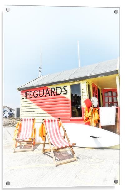 Lifeguards Acrylic by Stephen Mole