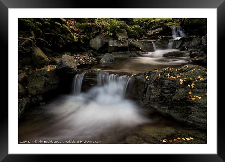 Barrow Beck Falls Framed Mounted Print by Phil Buckle
