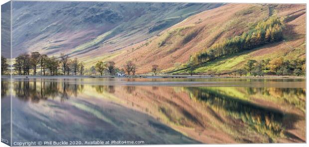 Buttermere Reflections Canvas Print by Phil Buckle