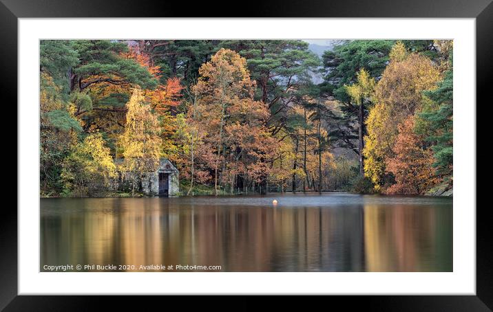 Brandlehow Boathouse Framed Mounted Print by Phil Buckle
