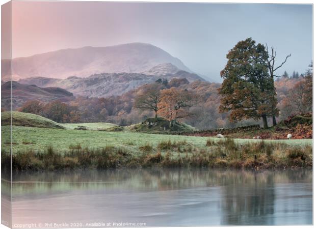 River Brathay Sunrise Canvas Print by Phil Buckle