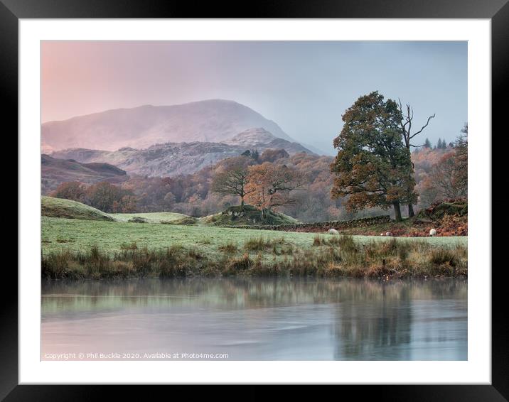 River Brathay Sunrise Framed Mounted Print by Phil Buckle