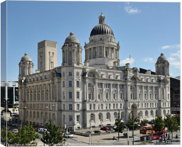 Port of Liverpool Building Canvas Print by Bernard Rose Photography
