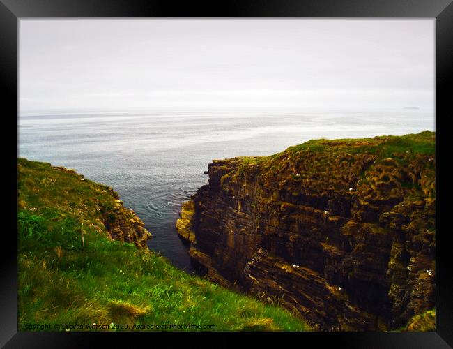 The Gloup Entrance Framed Print by Steven Watson