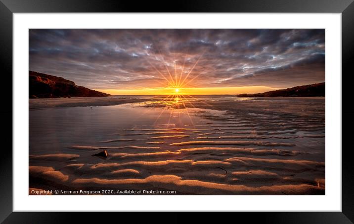 Dazzling Ripples Framed Mounted Print by Norman Ferguson