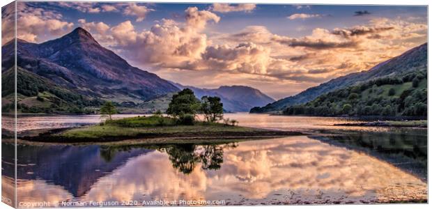 Evening at Loch Leven Canvas Print by Norman Ferguson