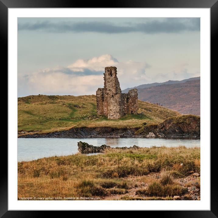 Ardvreck Castle  Framed Mounted Print by mary spiteri