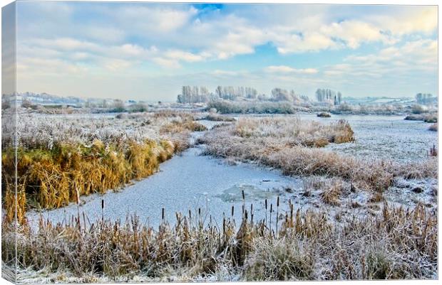 Winter at Rutland Water Landscapes Canvas Print by Martyn Arnold