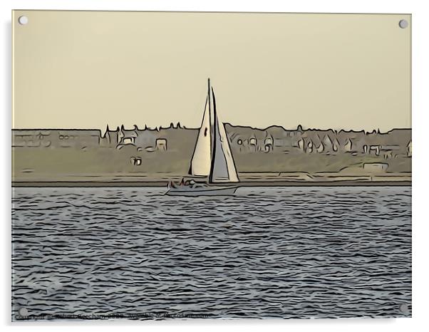 Sailing home  Acrylic by Robert Beecham