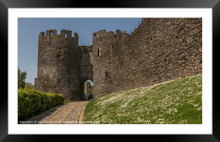 Conwy Medieval Gateway, Wales Framed Mounted Print by Lisa Hands