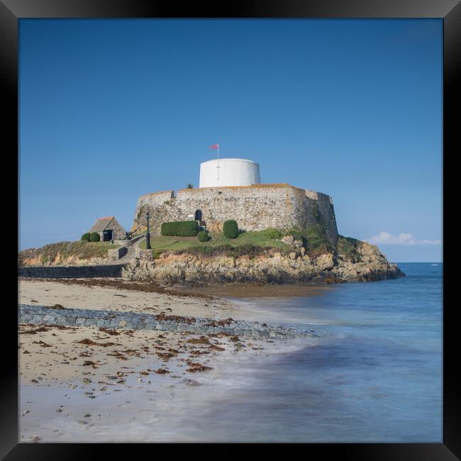 Fort Grey Guernsey Framed Print by chris smith