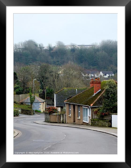 Winding Road, Helston, Cornwall Framed Mounted Print by Rika Hodgson