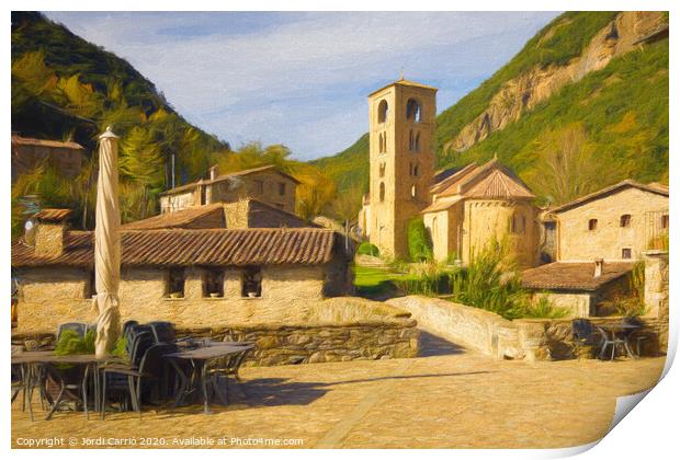 Medieval Charm in Catalonia Print by Jordi Carrio