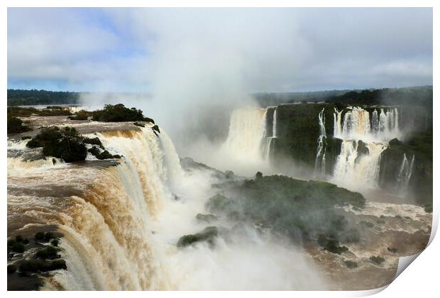 Iguazu Falls Print by Mervyn Tyndall