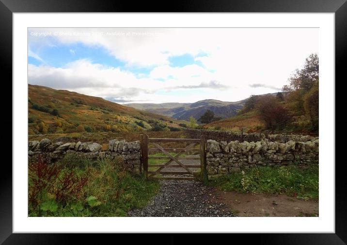Gateway to the valley Ullswater Lake District Framed Mounted Print by Sheila Ramsey