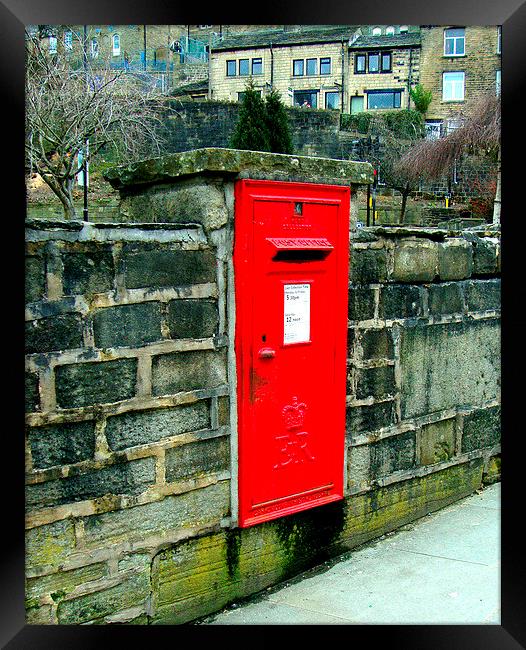 The Post Box in the Wall Framed Print by Jacqui Kilcoyne
