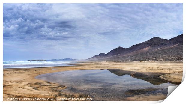 Cofete Beach, Fuerteventura Print by Aleksey Zaharinov