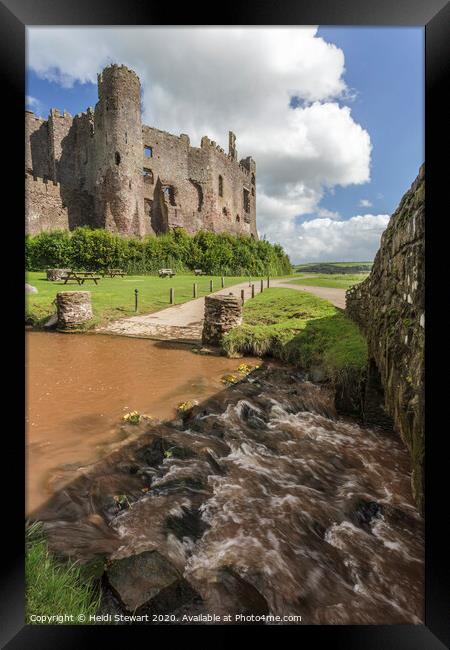 Laugharne Castle, Camarthenshire, Wales Framed Print by Heidi Stewart