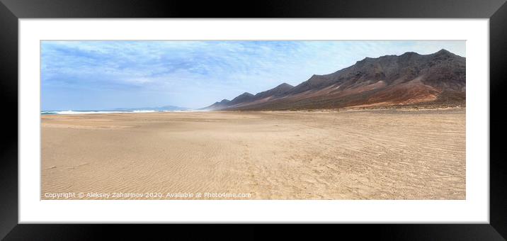 Cofete Beach, Fuerteventura Framed Mounted Print by Aleksey Zaharinov