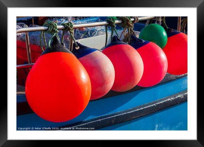 Red, Green and Blue Framed Mounted Print by Peter O'Reilly