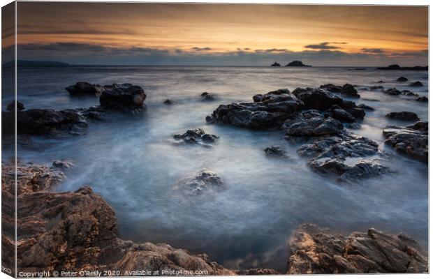 Rocky Shore Canvas Print by Peter O'Reilly