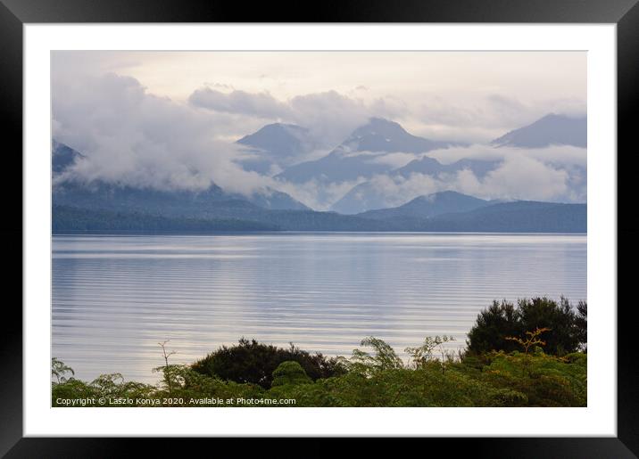 Lake Te Anau - Te Anau Framed Mounted Print by Laszlo Konya