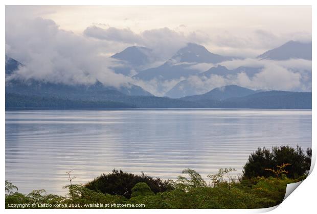 Lake Te Anau - Te Anau Print by Laszlo Konya