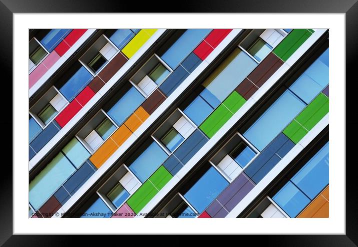 Creatively composed Architectural abstract Framed Mounted Print by PhotOvation-Akshay Thaker