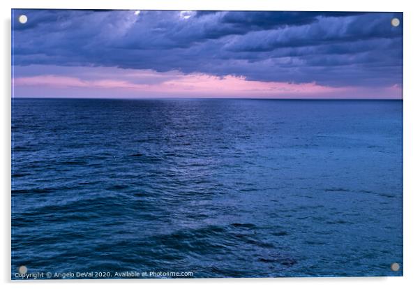 Awe-Inspiring Atlantic Twilight Acrylic by Angelo DeVal