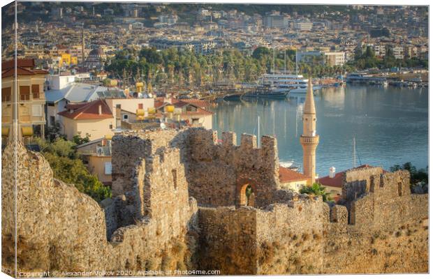 Layer cake of cultures in Alanya architecture Canvas Print by Alexander Volkov