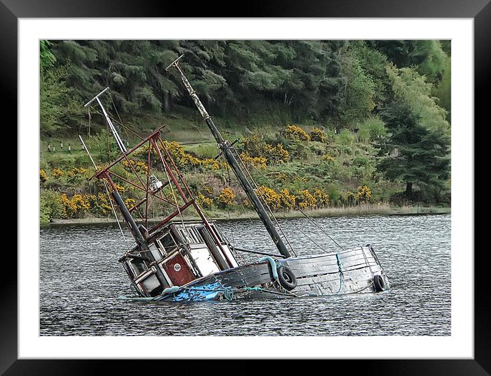 Sinking feeling Framed Mounted Print by Sam Smith