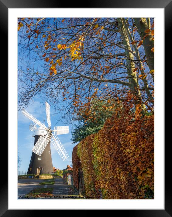 Holgate Windmill York Framed Mounted Print by John Potter