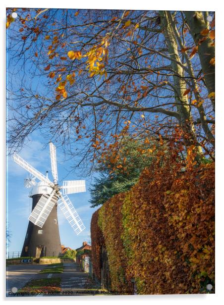 Holgate Windmill York Acrylic by John Potter