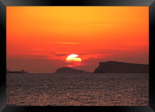 Ibiza sunset Framed Print by Sam Smith