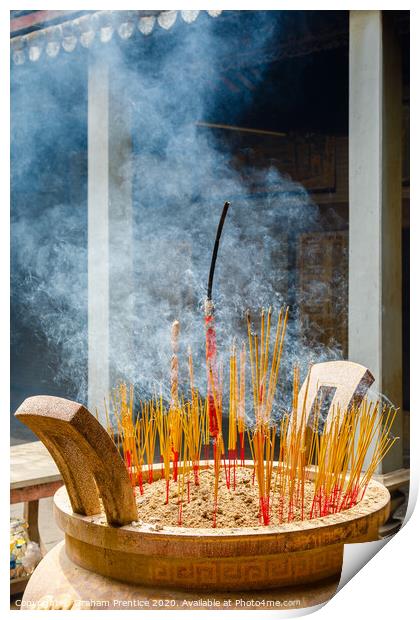 Incense Burner Print by Graham Prentice