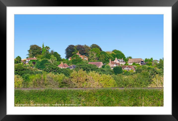 Warningcamp Village in Summer Framed Mounted Print by Geoff Smith