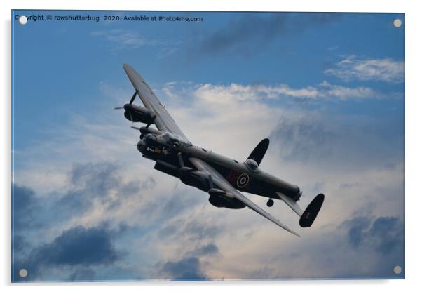 Lancaster Bomber  Acrylic by rawshutterbug 