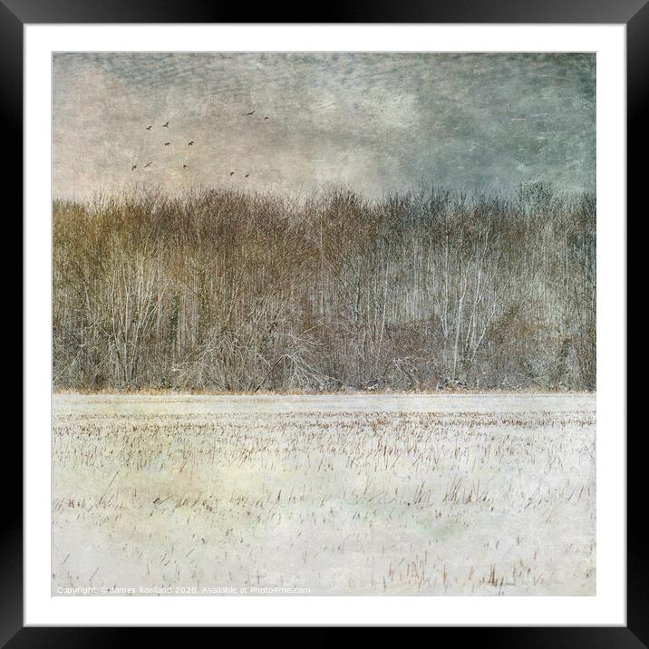 Snow 1 Framed Mounted Print by James Rowland