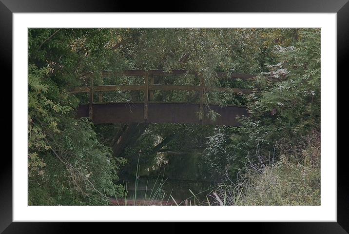 Bridge Over Calm Water Framed Mounted Print by Elizabeth Twigg